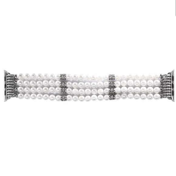 Faux Pearl Bracelet Band for Apple Watch - Picture 4 of 7